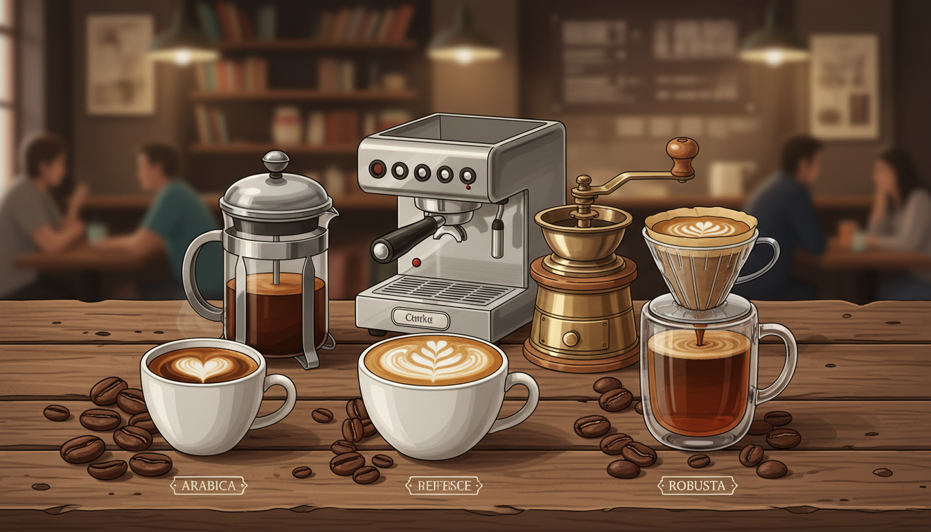 Tipos de Café e Grãos