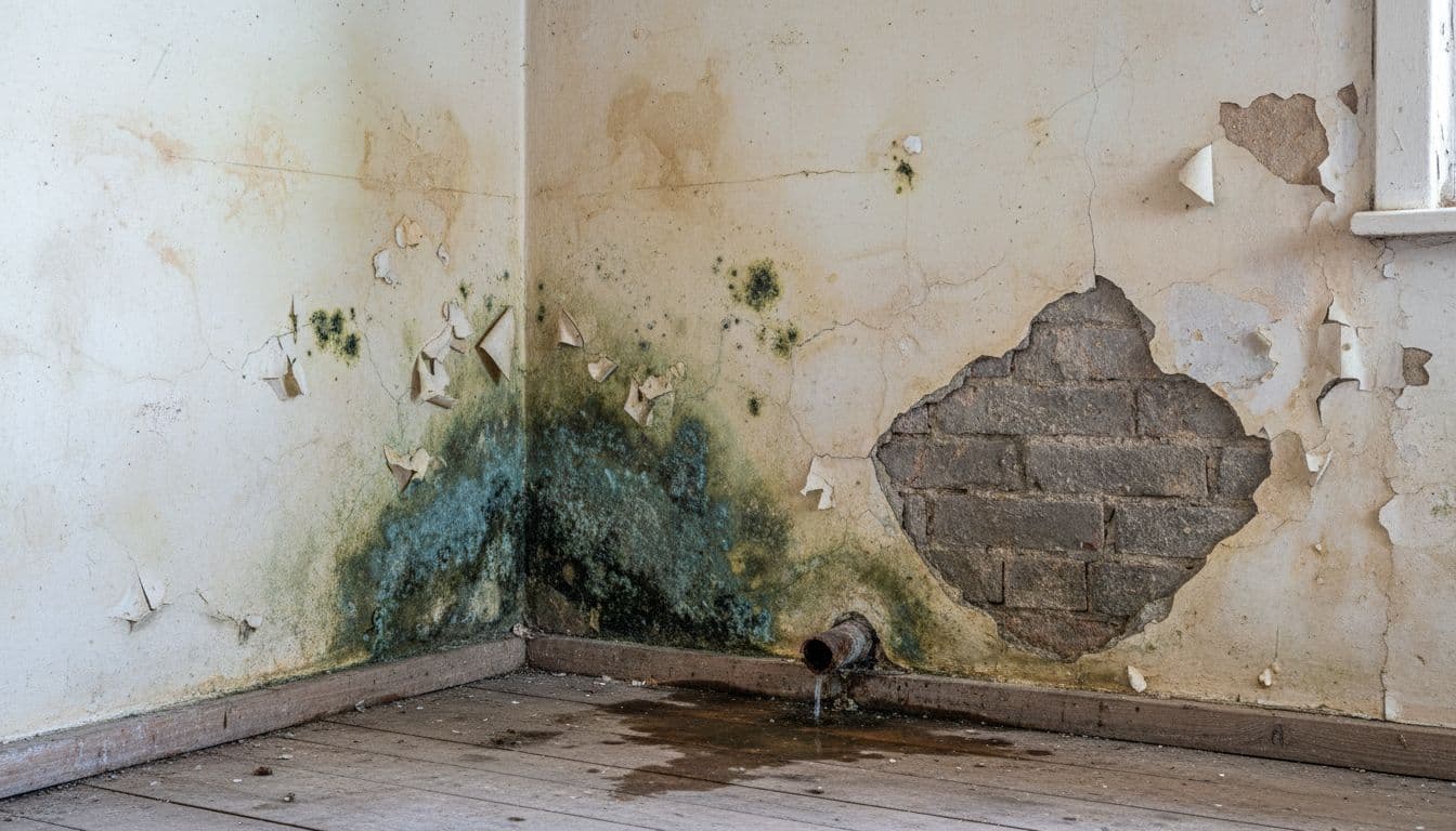 Sinais de infiltração na parede: como eu identifico cedo