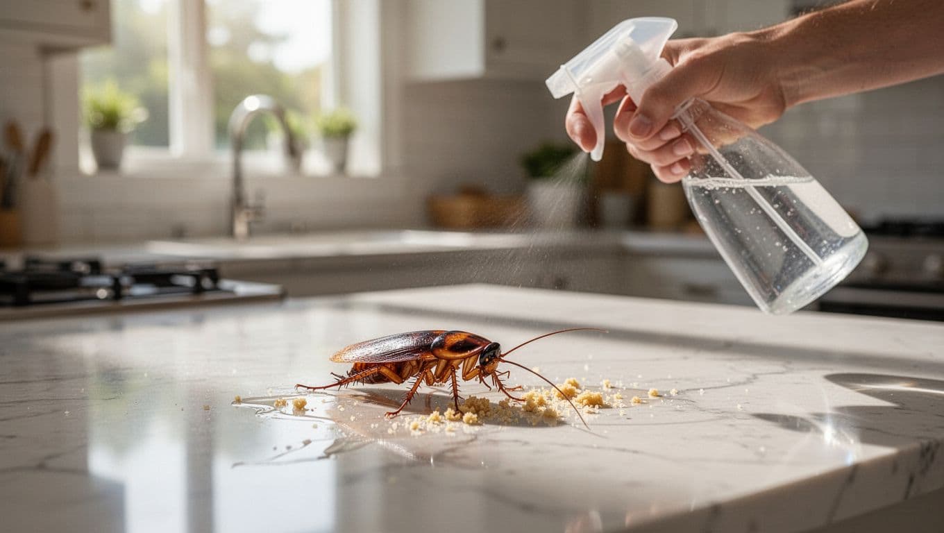 como acabar com baratas na cozinha