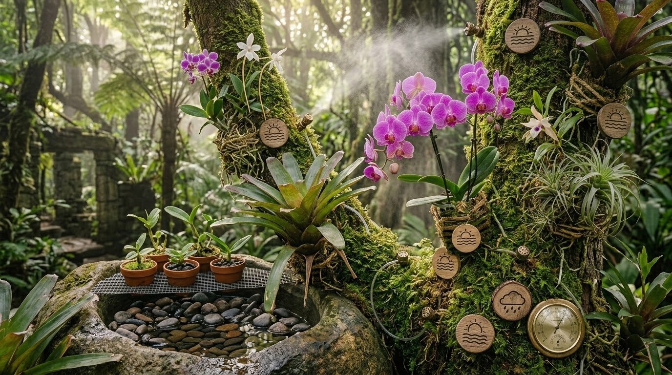 Como Aumentar a Umidade para Orquídeas: O Segredo das Folhas Verdes e Flores Duradouras