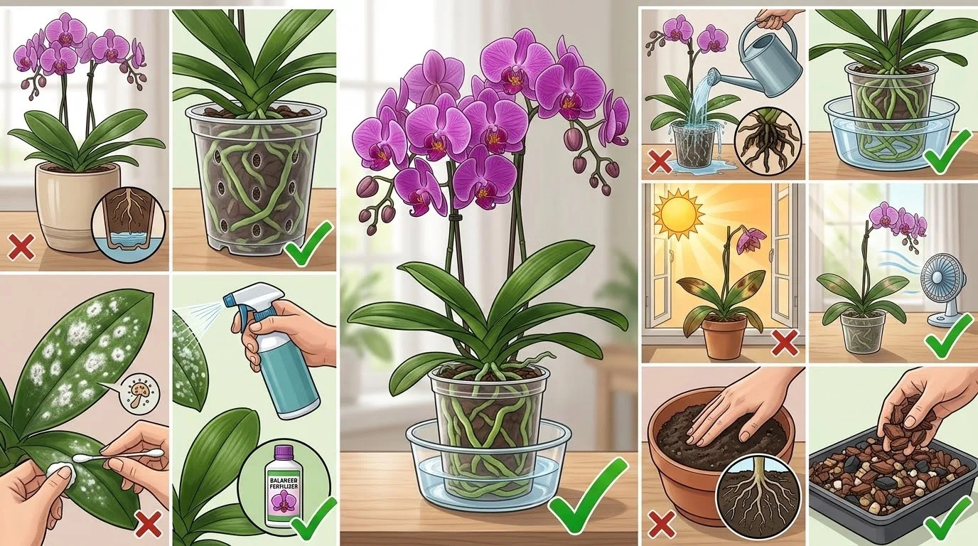 Os 5 Erros Mais Comuns ao Cuidar de Orquídeas (E Como Evitá-los)