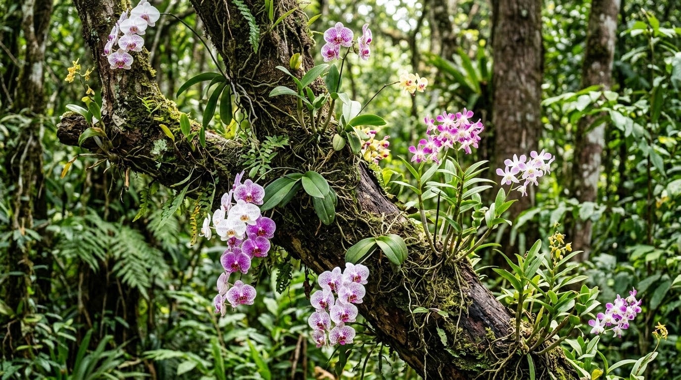 O Guia Monumental: A Arte de Cultivar Orquídeas em Troncos de Árvores