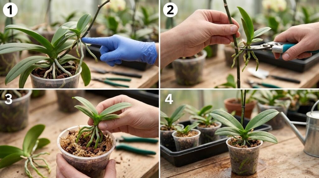 Como fazer mudas de orquídeas
