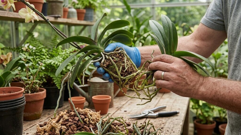 Como dividir uma orquídea adulta