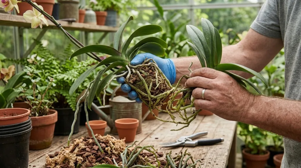 Como dividir uma orquídea adulta