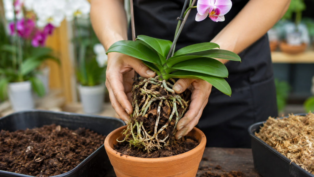 Como transplantar orquídeas sem danificar raízes