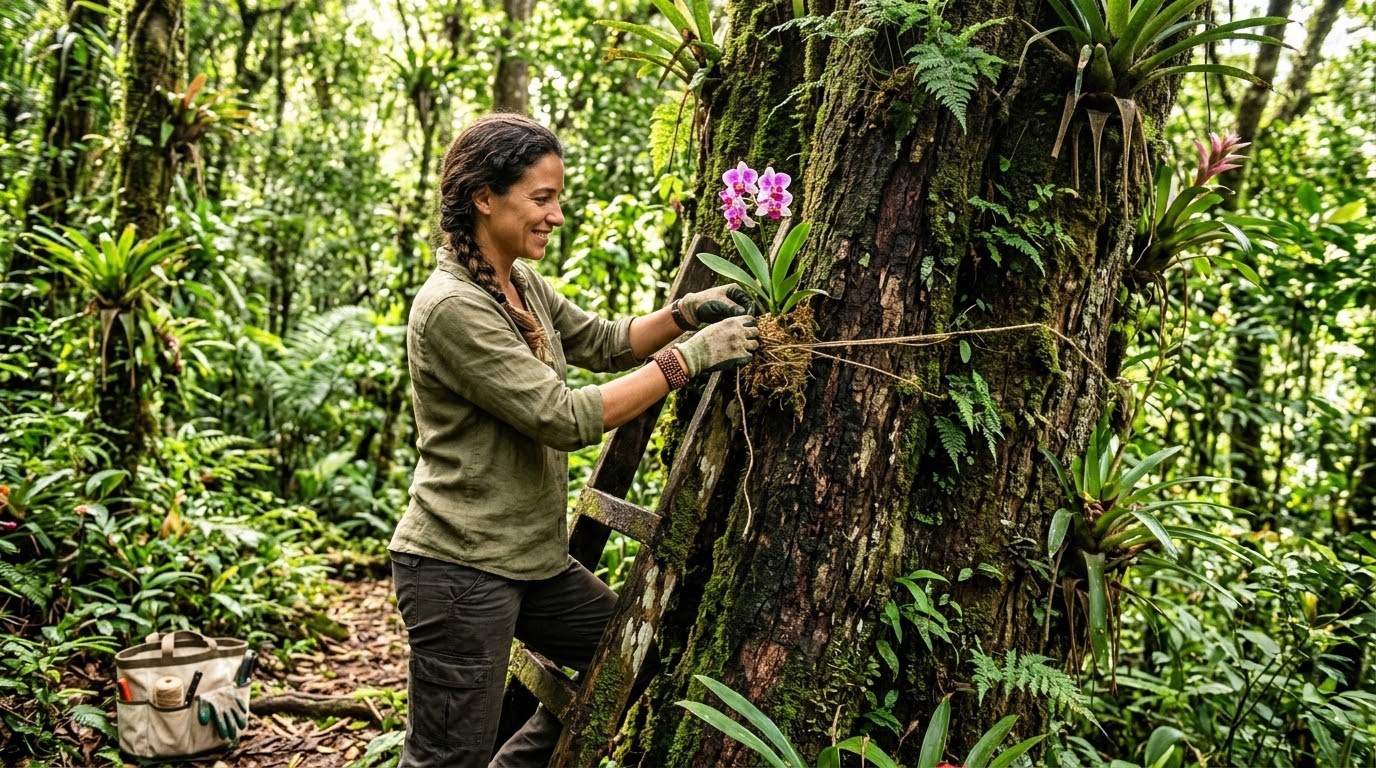 O Despertar da Natureza: Como Plantar Orquídeas em Árvores sem Prejudicar a Planta