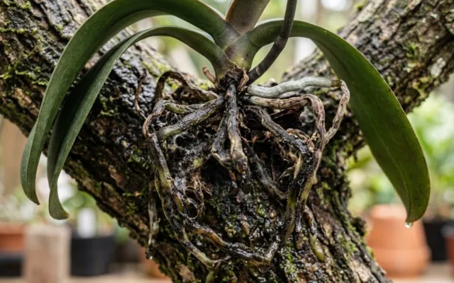 Raízes Podres em Orquídeas