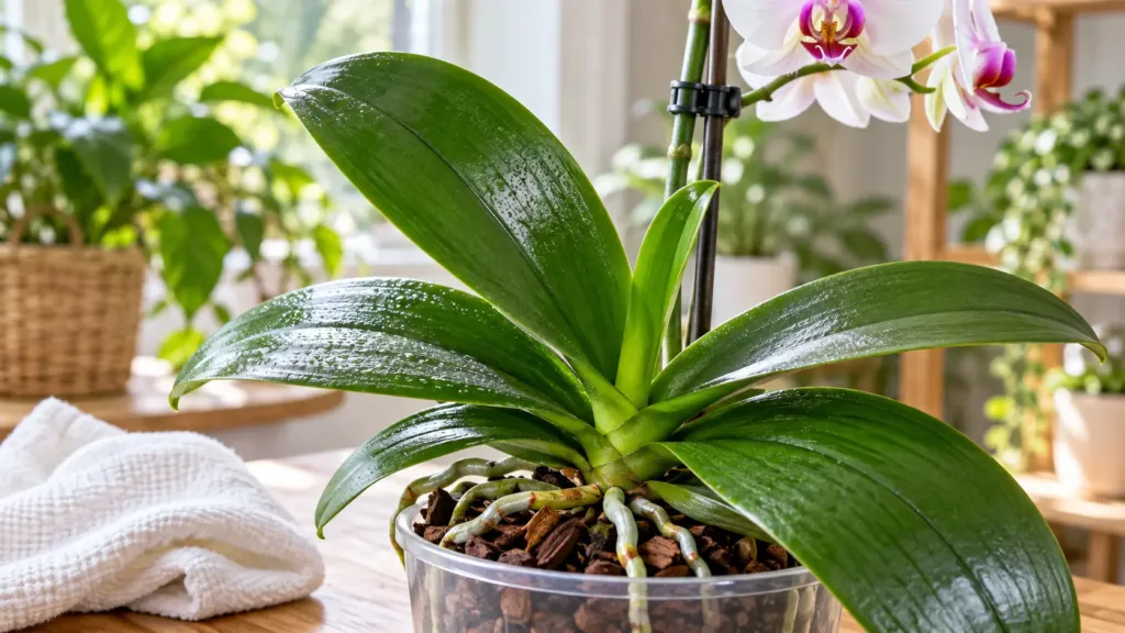 Ilustração para adubação da phalaenopsis na fase de crescimento: o que observar