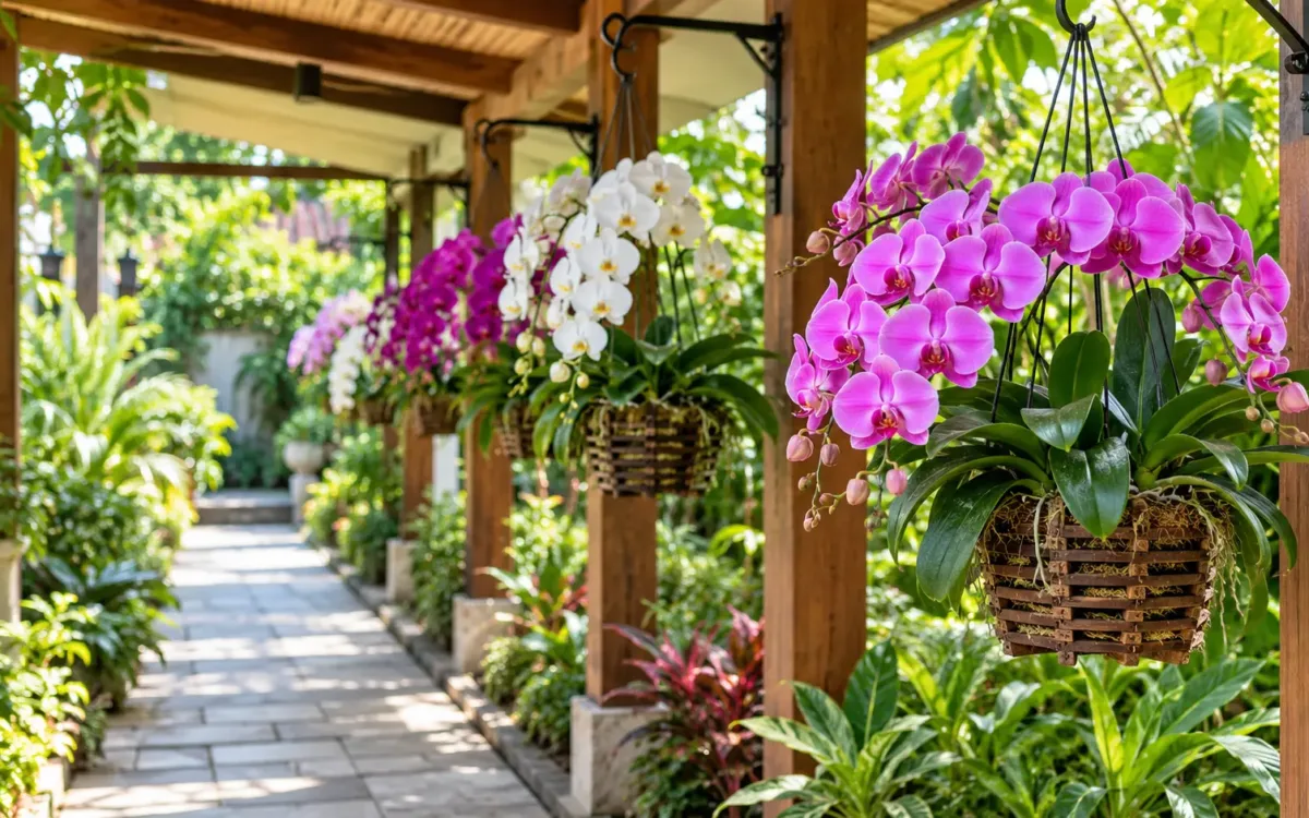 Qual a altura ideal para pendurar orquídeas e facilitar os cuidados