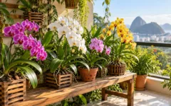 Como montar uma bancada para orquídeas em pouco espaço
