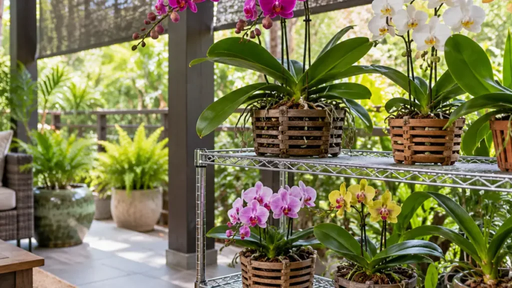 Detalhe do cultivo de orquídea explicado no artigo
