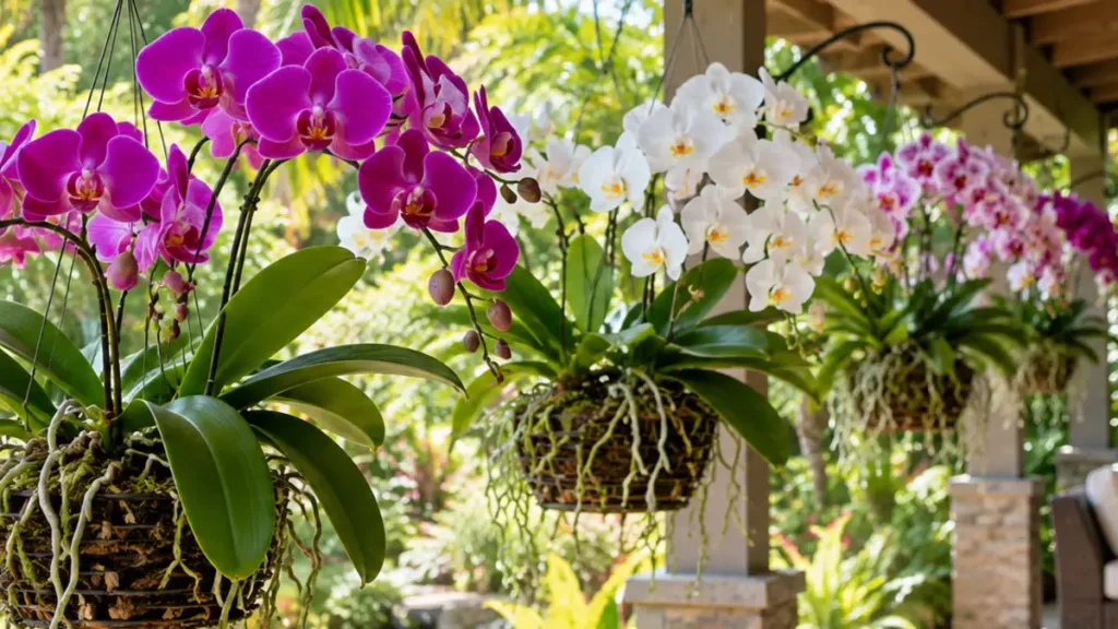 Detalhe do cultivo de orquídeas relacionado ao artigo