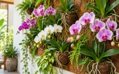 Como cultivar orquídeas em painel de fibra de coco