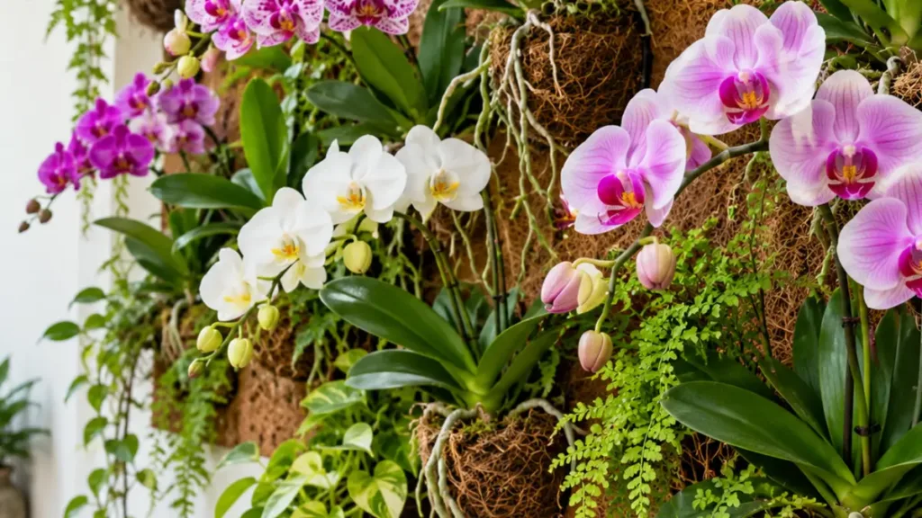Detalhe do cultivo de orquídea explicado no artigo