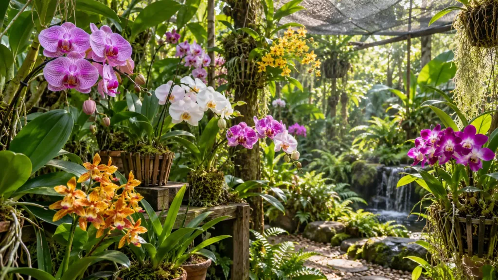 Ilustração para qualidade da água na adubação de orquídeas: por que ela muda o resultado
